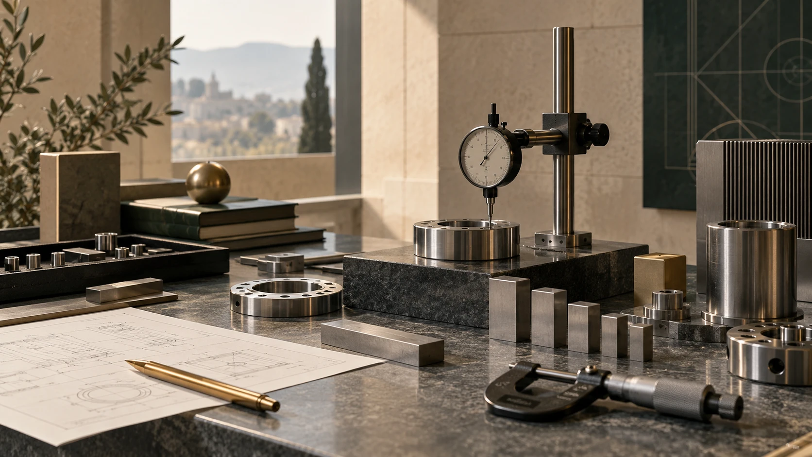 Precision measuring instruments, engineered components and technical drawings